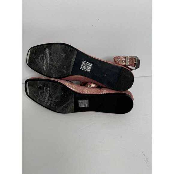Free People Mystic Diamante Flats Pink Size 7 NEW - Picture 6 of 10